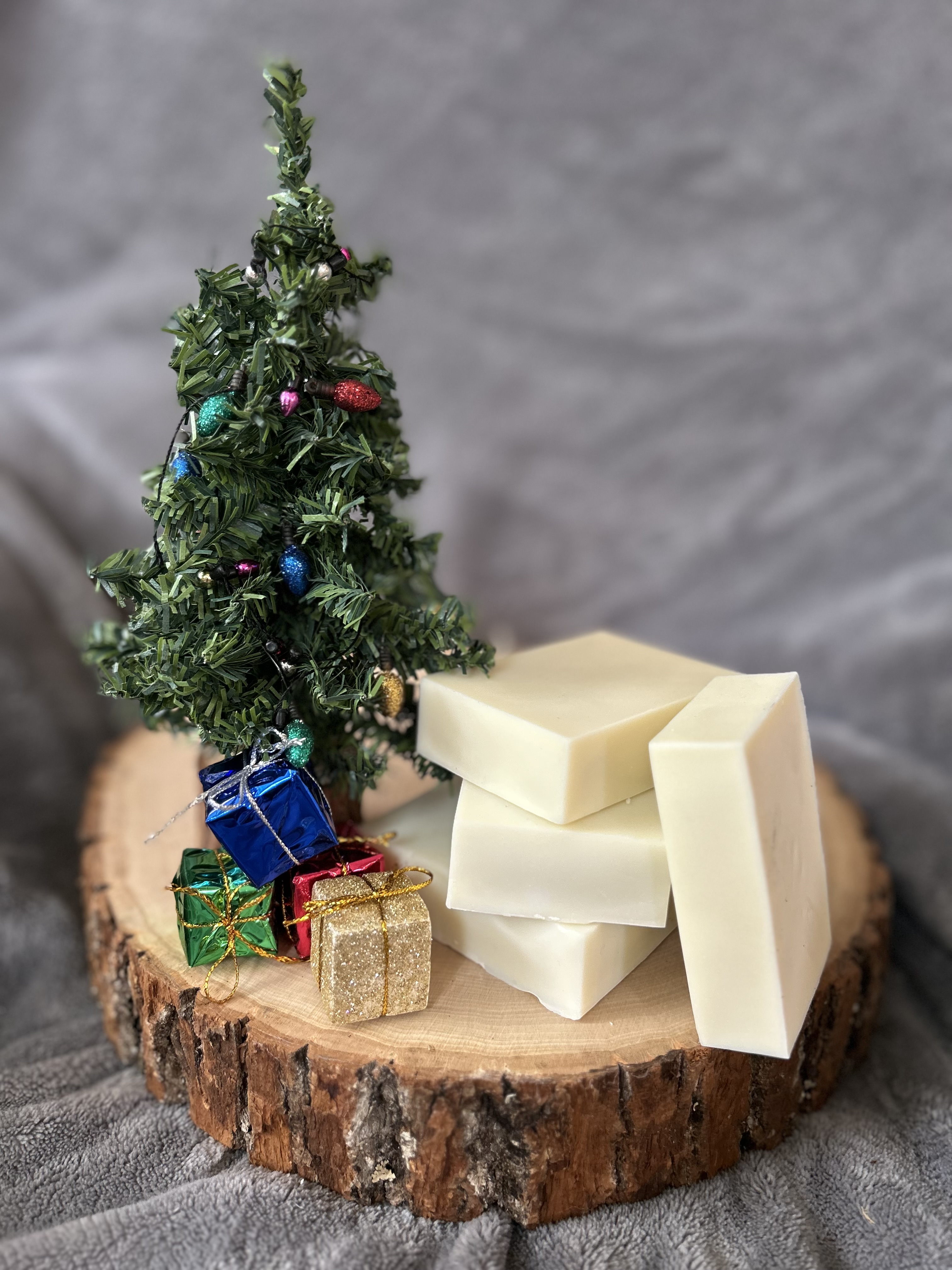 Soap making gifts under Christmas tree